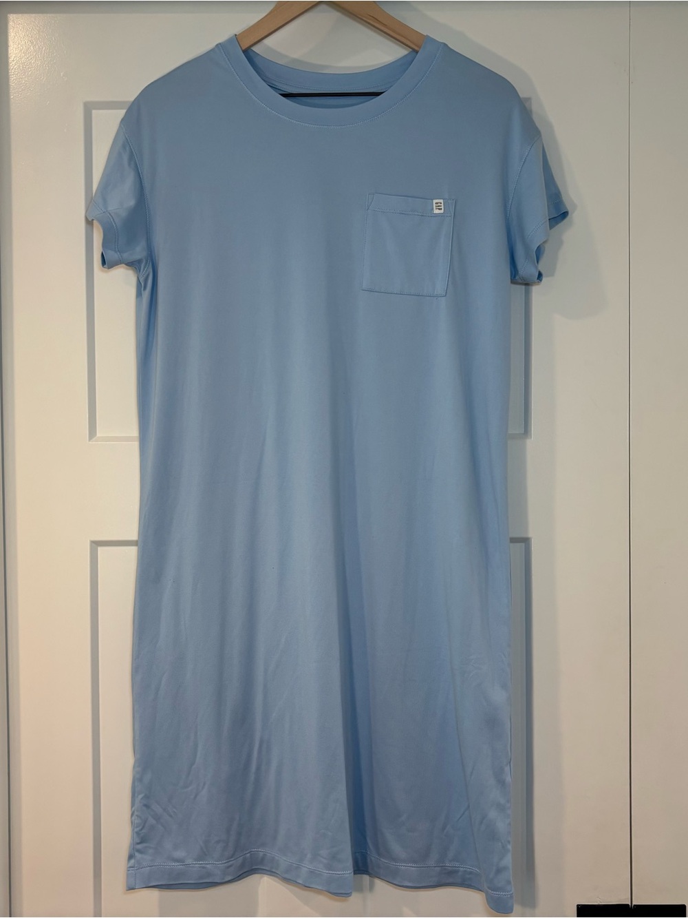 Gap Body Light Blue Women’s Soft T-Shirt Dress with Pocket